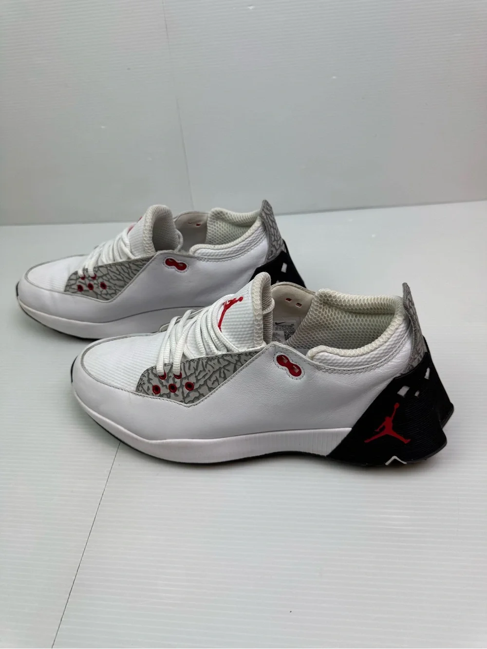 NIKE Jordan ADG 2 Golf Shoe ELEPHANT PRINT WHITE/BLACK Men’s 9.5 CT7812-100 READ